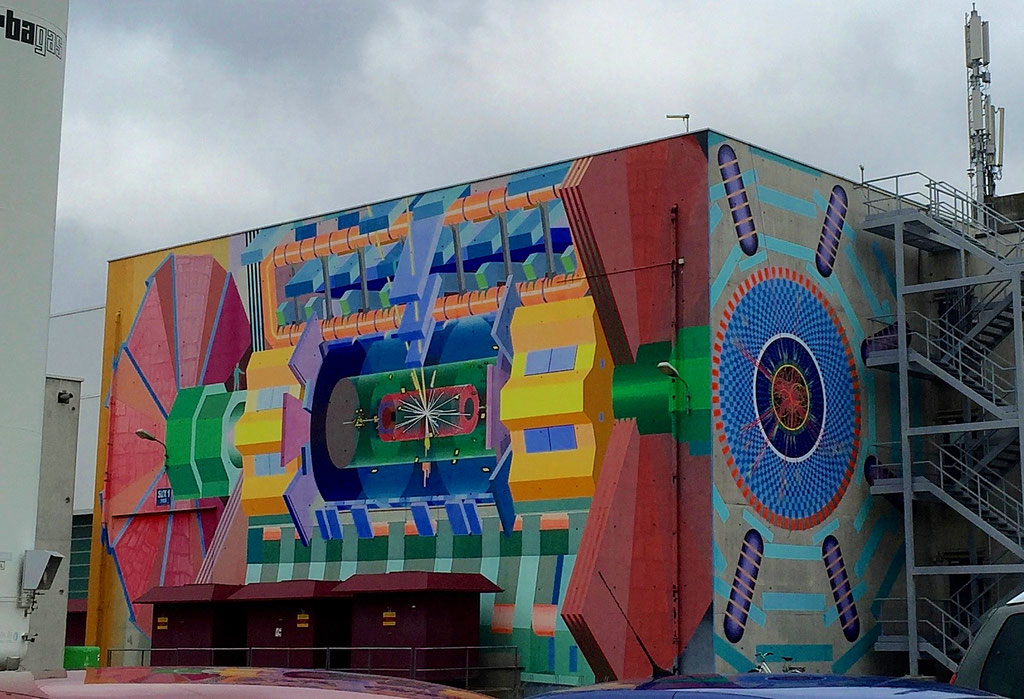 Building artwork at CERN