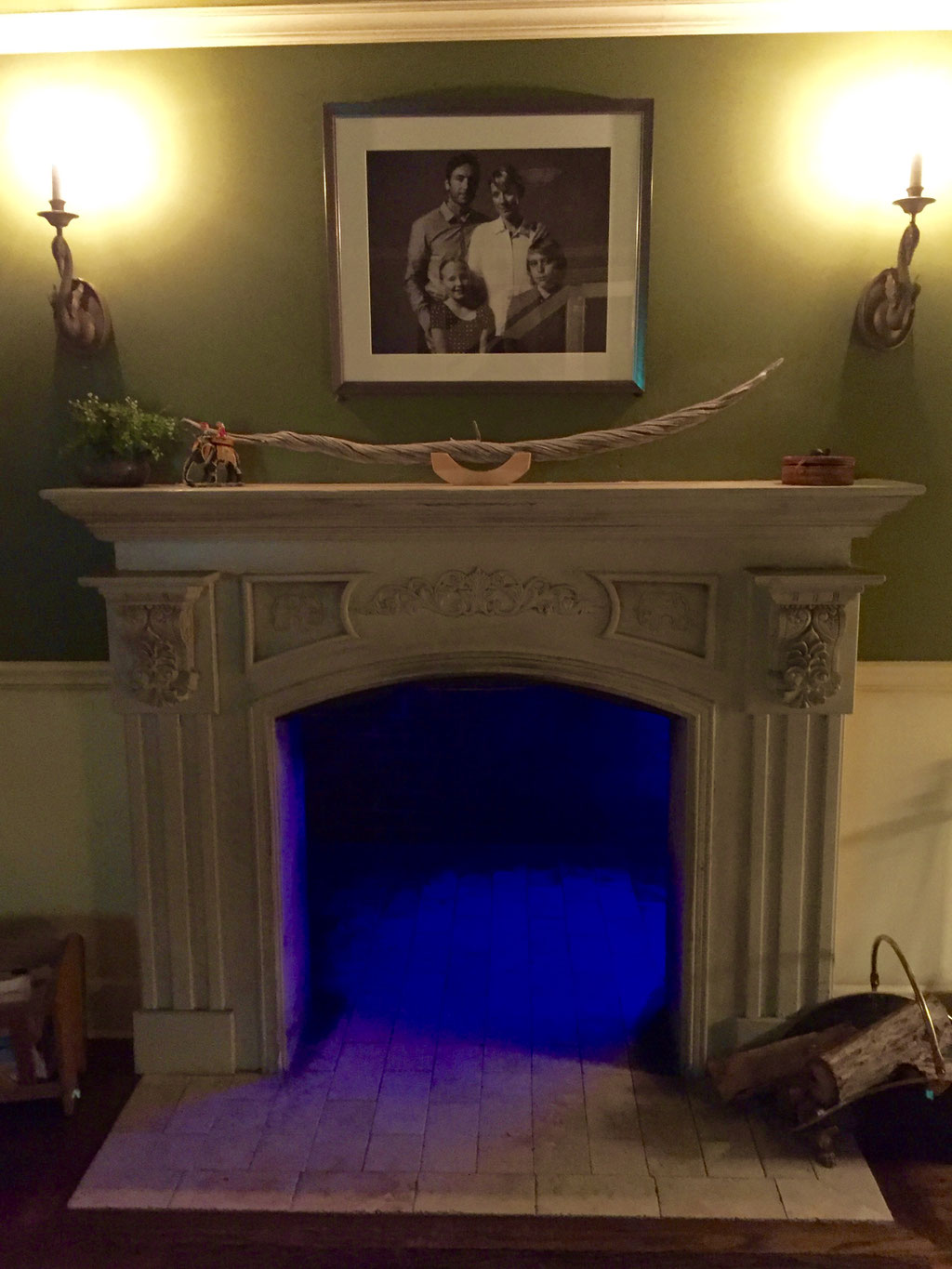 meow wolf house of eternal return fireplace