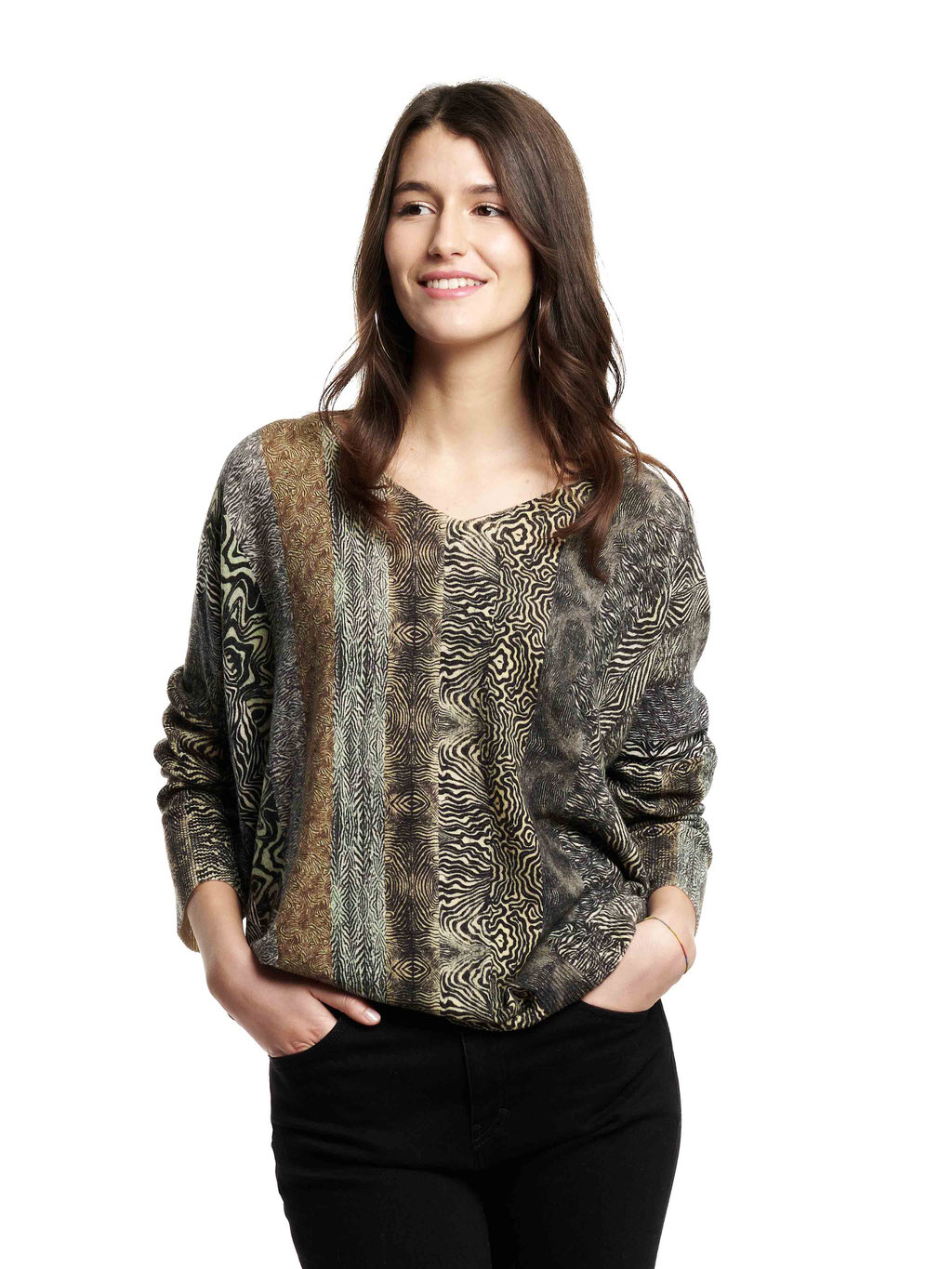 2000 Sweater V-Neck - AB12 Stripes