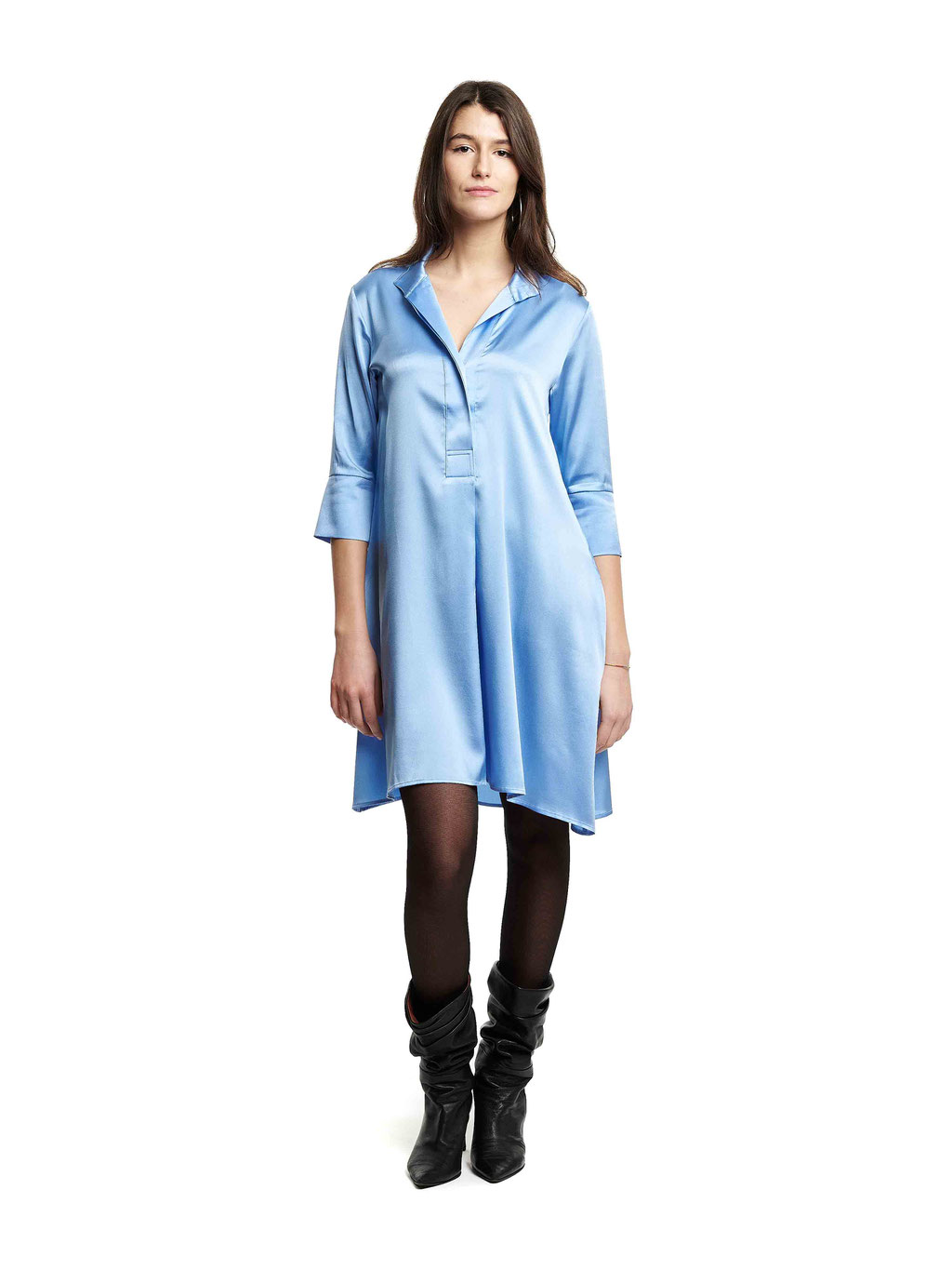 238 Wanda Dress - Sky Blue