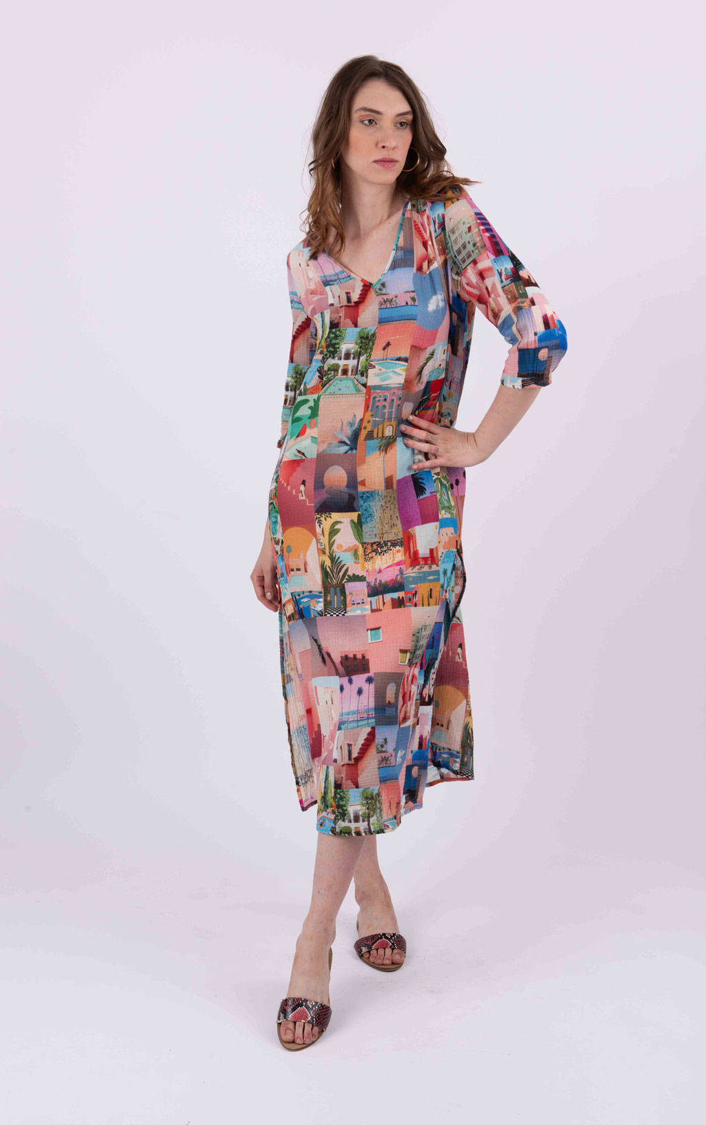 Dress Ivy 206-ES/SS/LC  Print W01