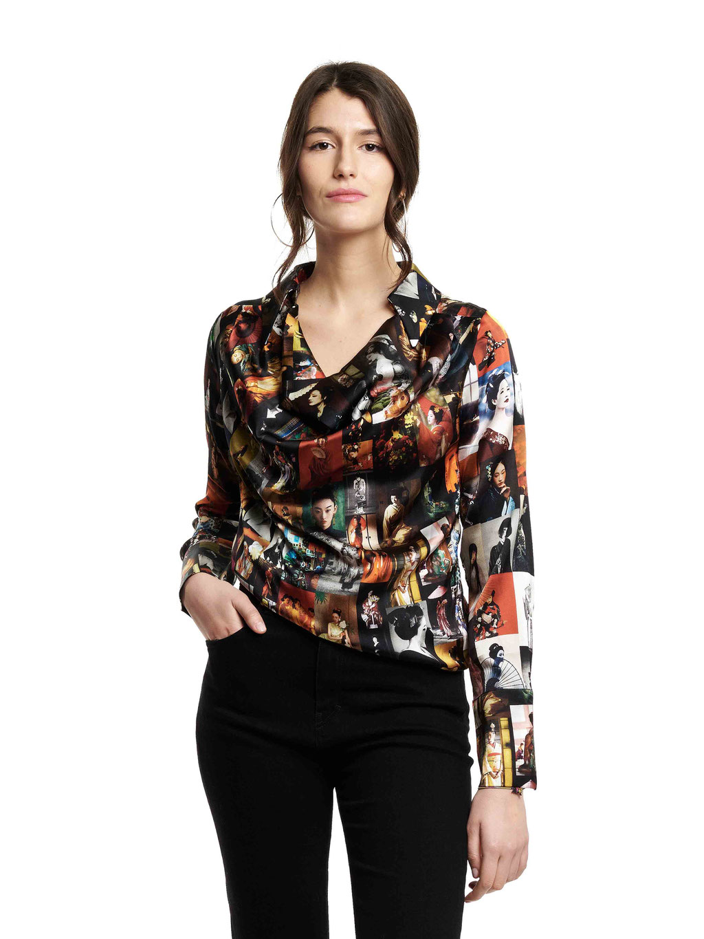 327 Freya Blouse - AB05 Geisha