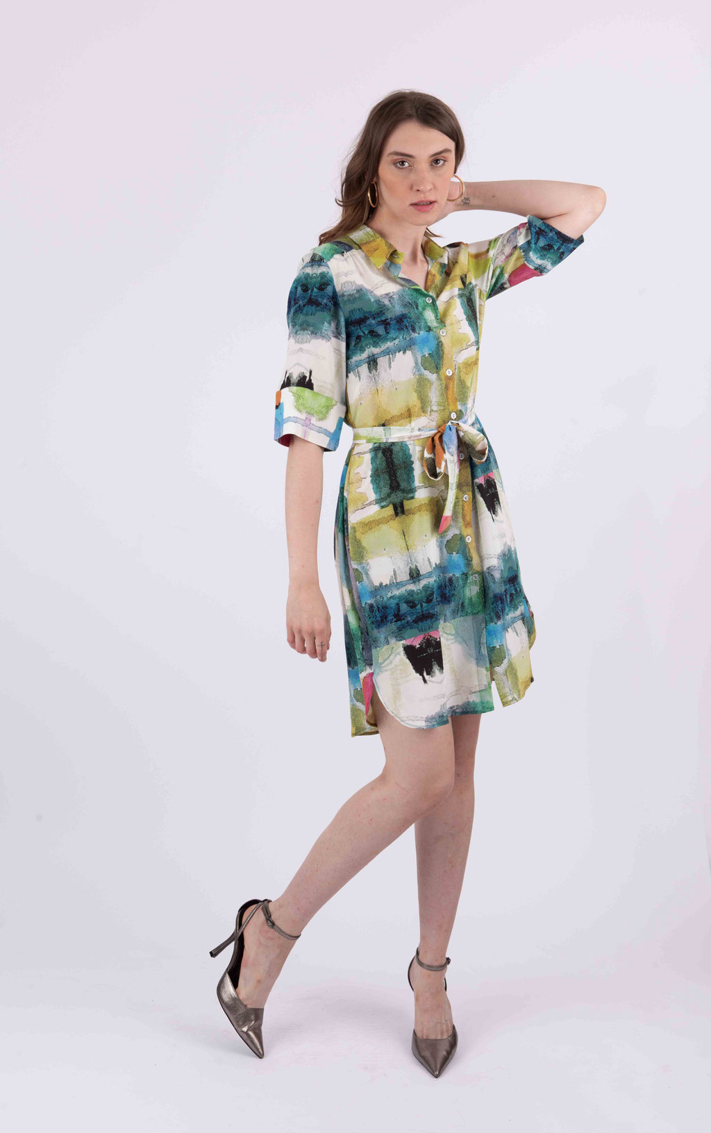 Dress Lily 267-ES/SS/CO Print W05