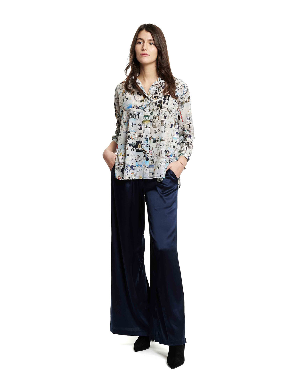 235 Leni Blouse - AB08 Ski