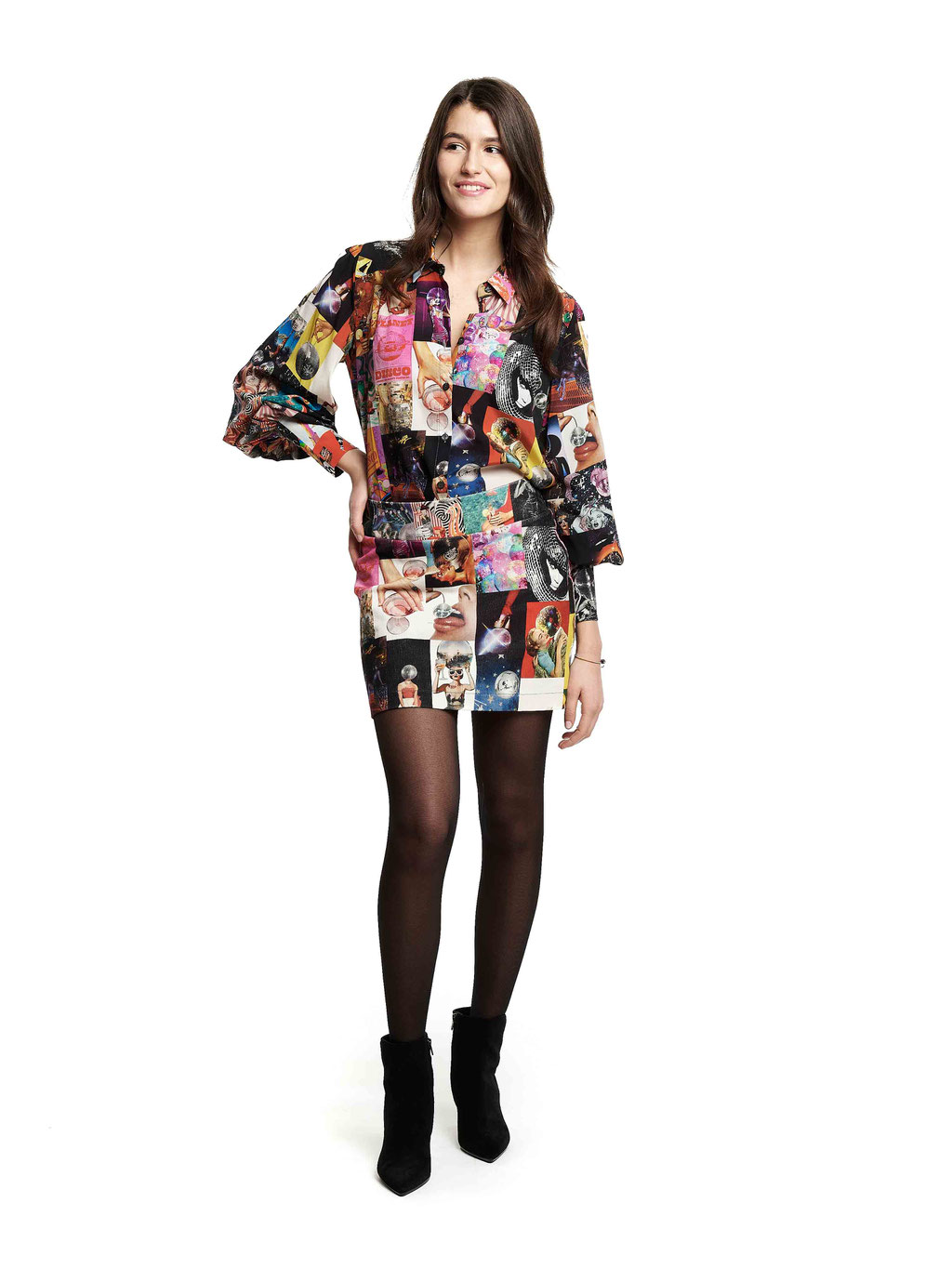 261 Nico Blouse - AB01 Disco, 326 Imma Skirt - AB01 Disco