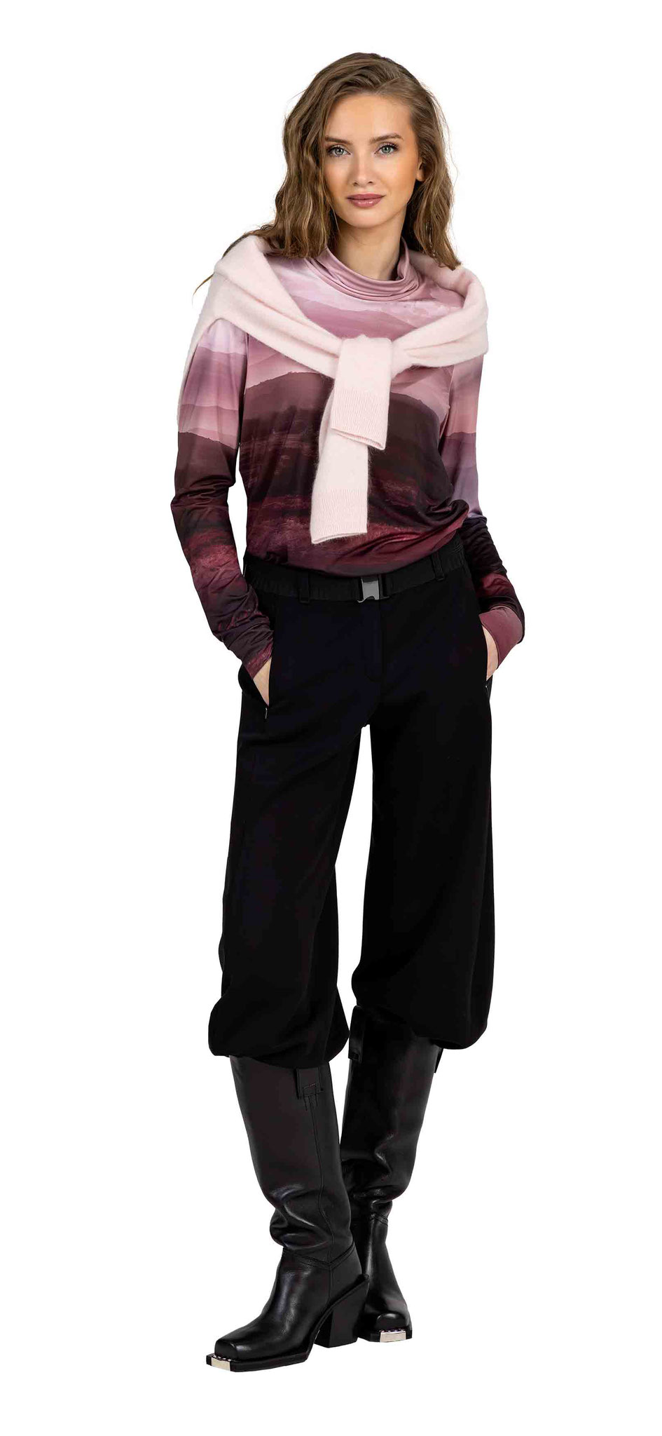 Sweater pink 2063-13, Top 201-47, Pants 210-2