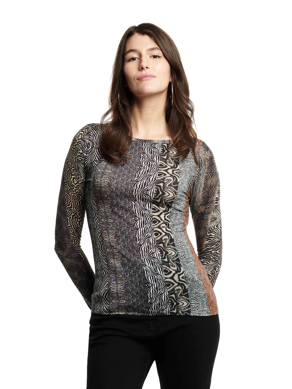 292 Serena Top - AB12 Stripes