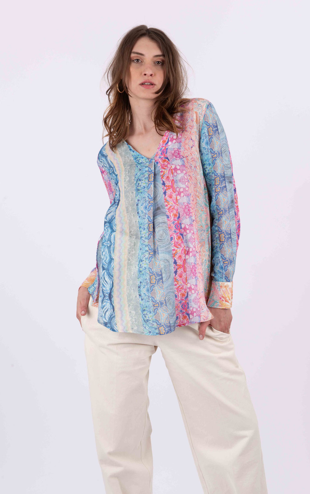 Blouse Maggy 252-ES/SS/LC Print W04