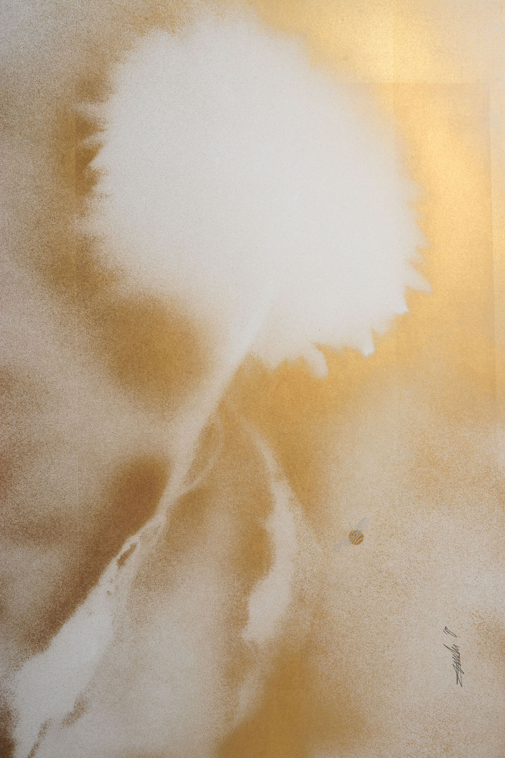 ARTwork: Andreas Ender (AT) | SELECTed . 22 - Titel: Goldener Herbst, Sonnenblume mit Hummel - 50x70cm - Preis: 450,00€