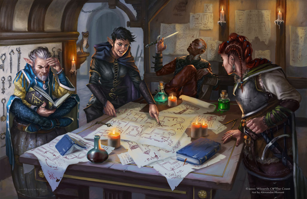 Heist Planning | ©2022 Wizards Of The Coast LLC - Keys From the Golden Vault 