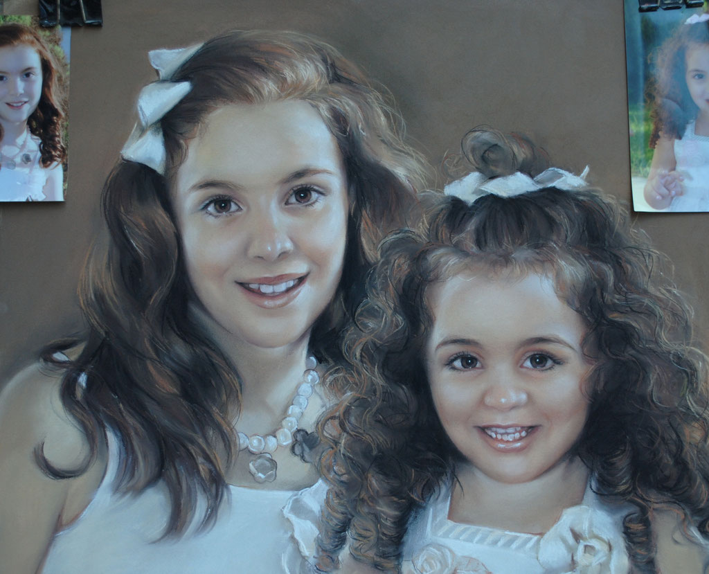 Kinder Portrait Pastell