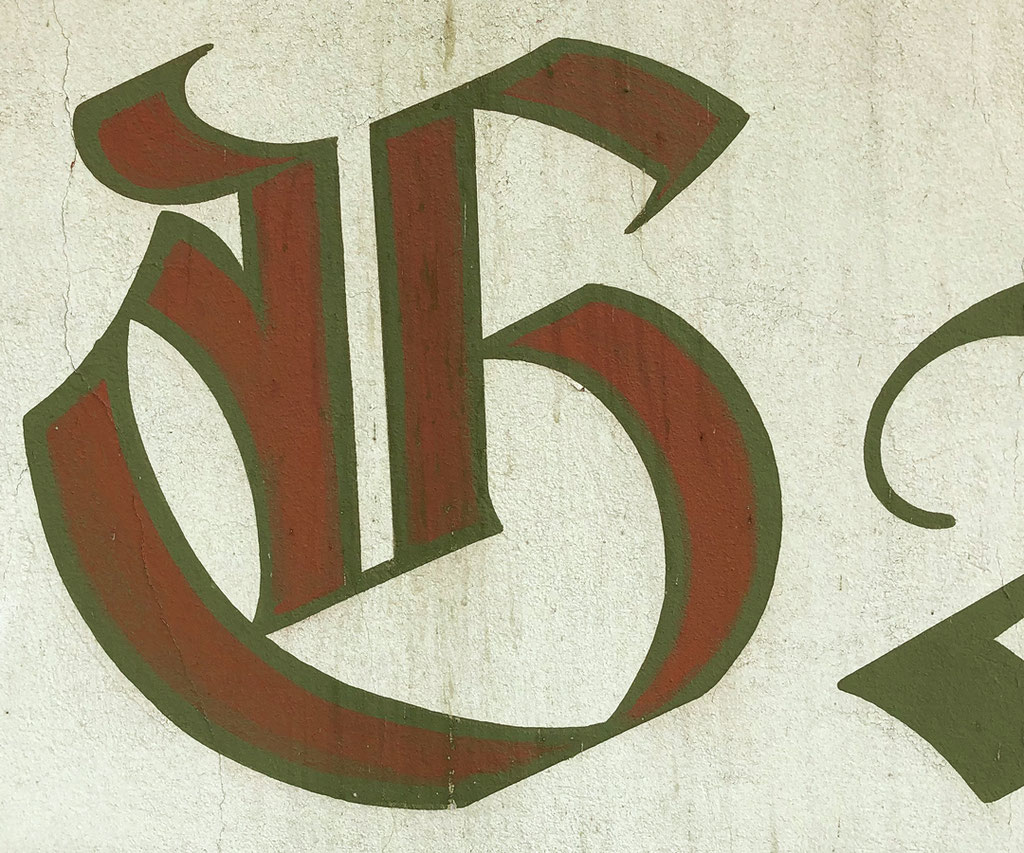Nass-in-Nass gemalter Grossbuchstabe «G»