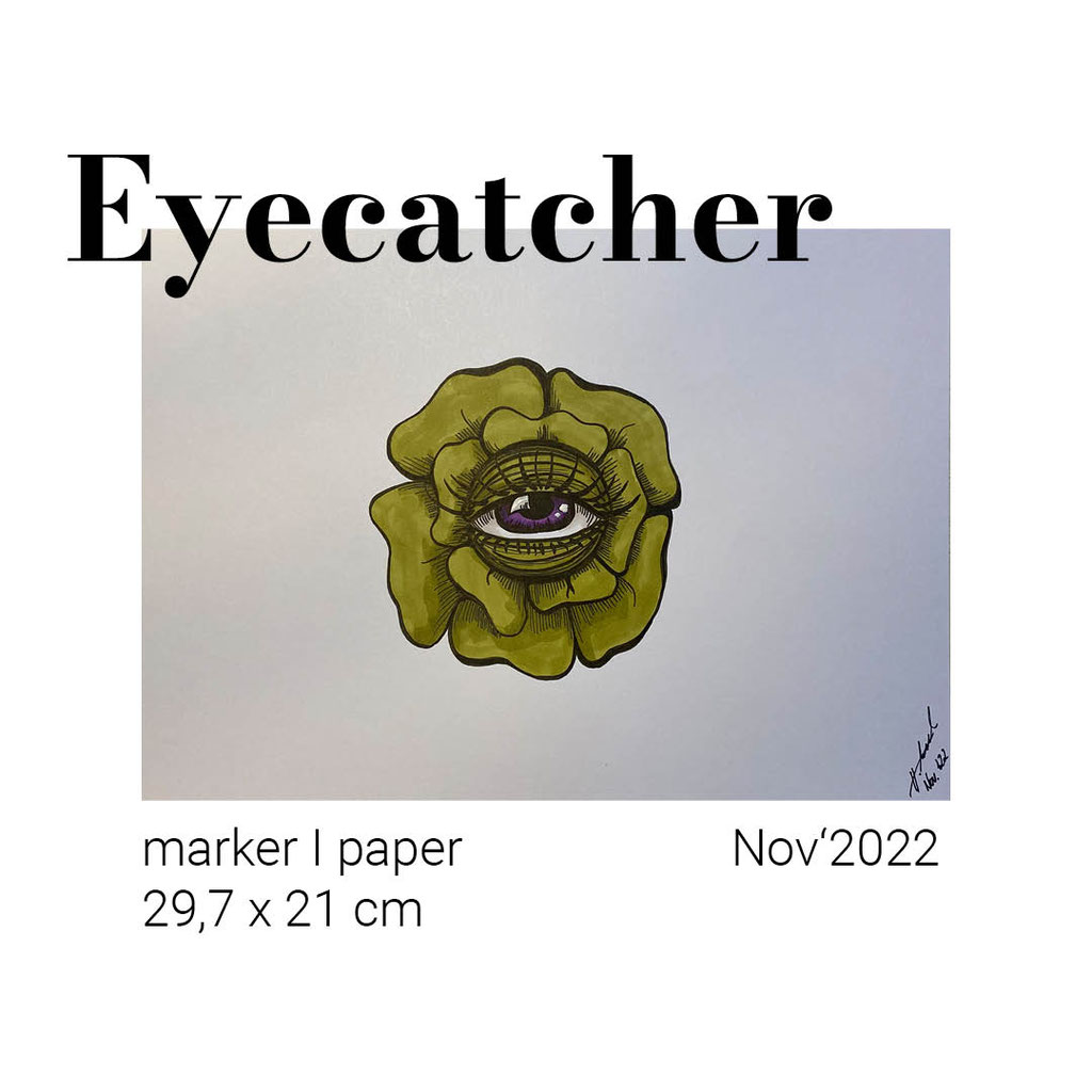 Kunstwerk von Hannah Abel - Marke auf Papier, Motiv: Eyecatccher