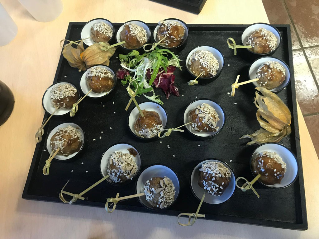 Visite du Club Agro Savoie de J'aime Boc'oh amuse bouche apéritif