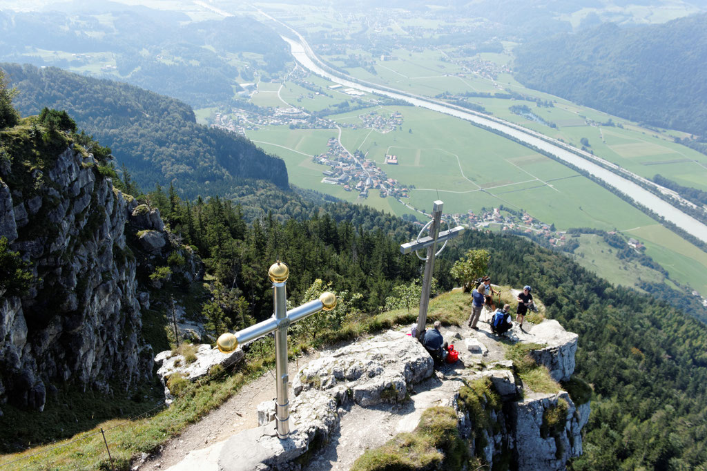 Blick vom Kranzhorn Gipfel