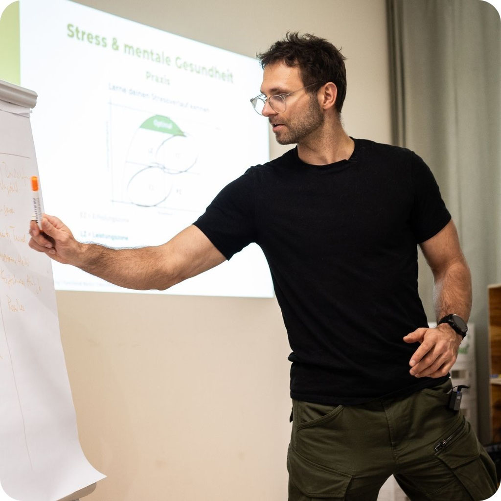 Carsten Wölffling, Experte für mentale Gesundheit in Leipzig, unterstützt Menschen dabei, ihr Nervensystem zu regulieren und Stress abzubauen.