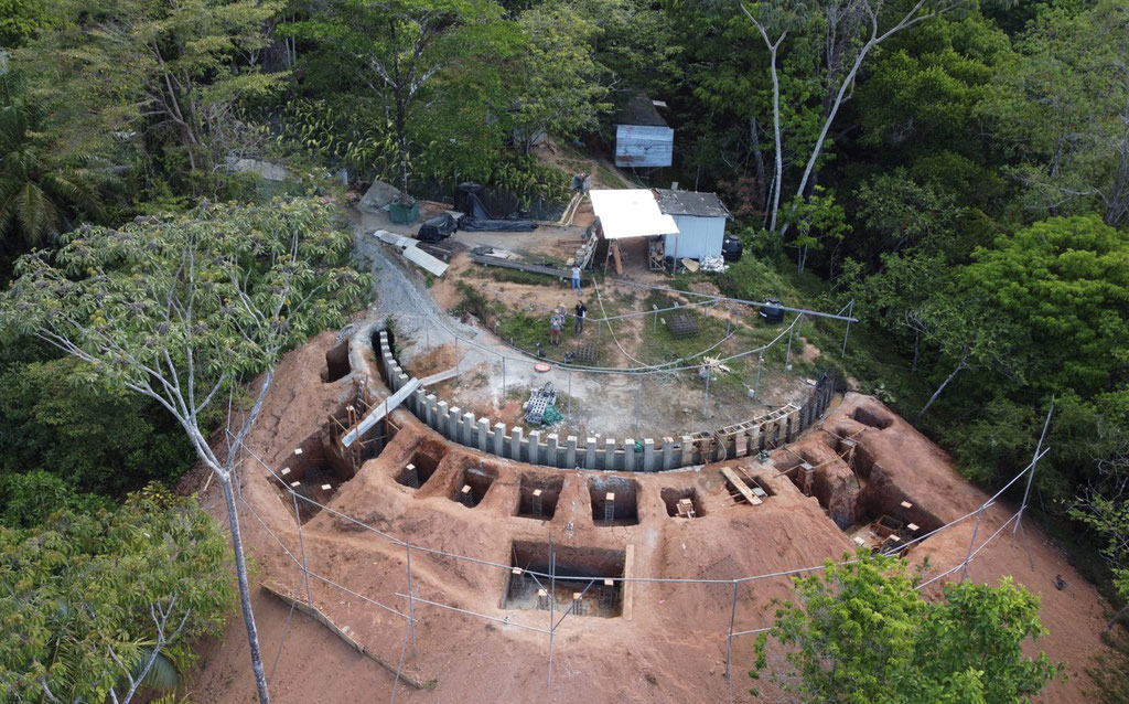 February 2023 - drone flight to measure the position of the foundations