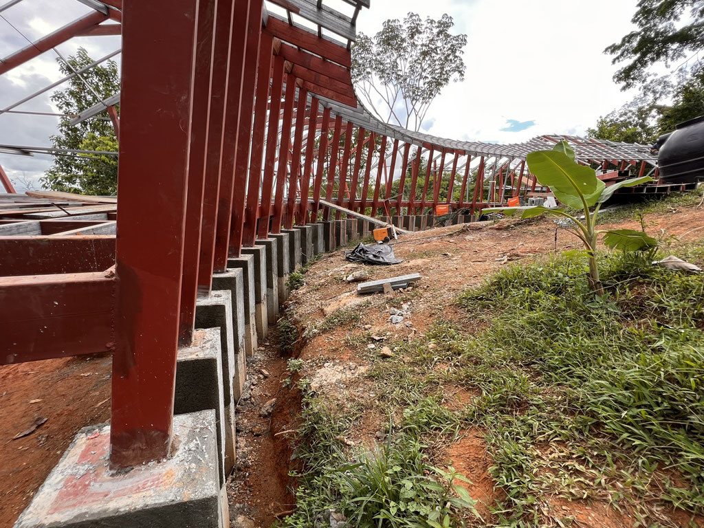 May 2023 - back wall structure