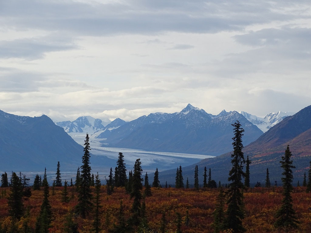 Matanuska Gletscher aus der Ferne