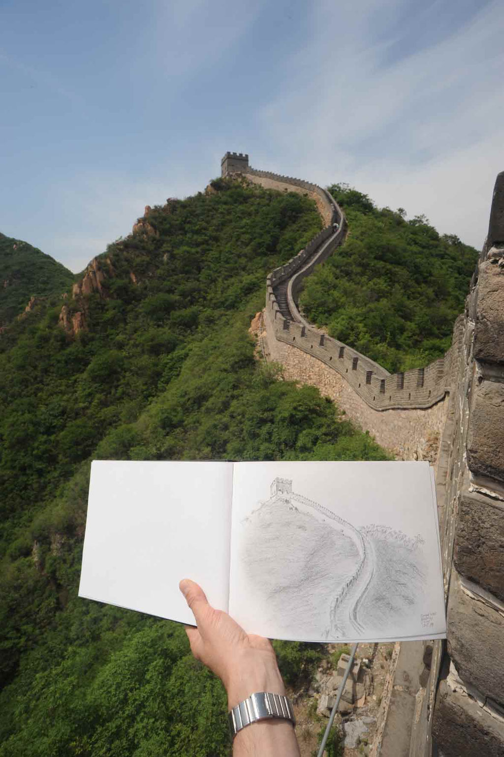 Sketch on site. Badaling.China