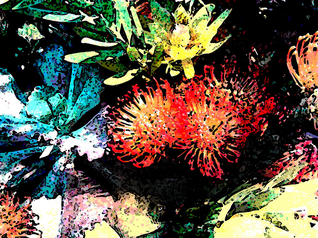 Blumen, abstrakt