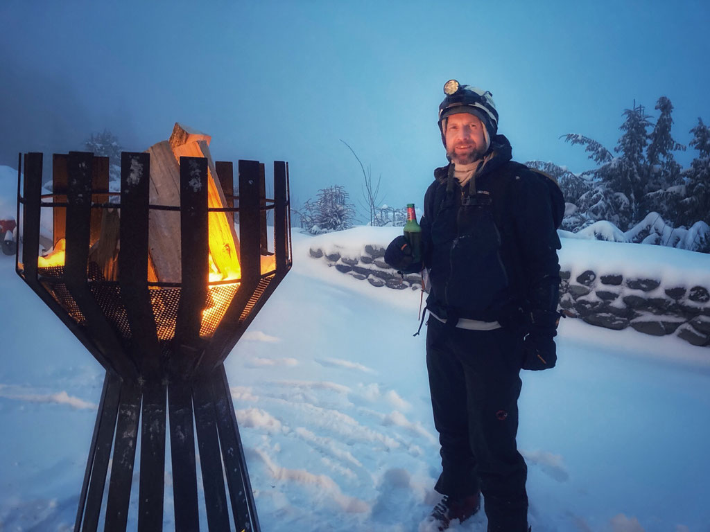 Daniel Fritschi Skitour auf Uetliberg
