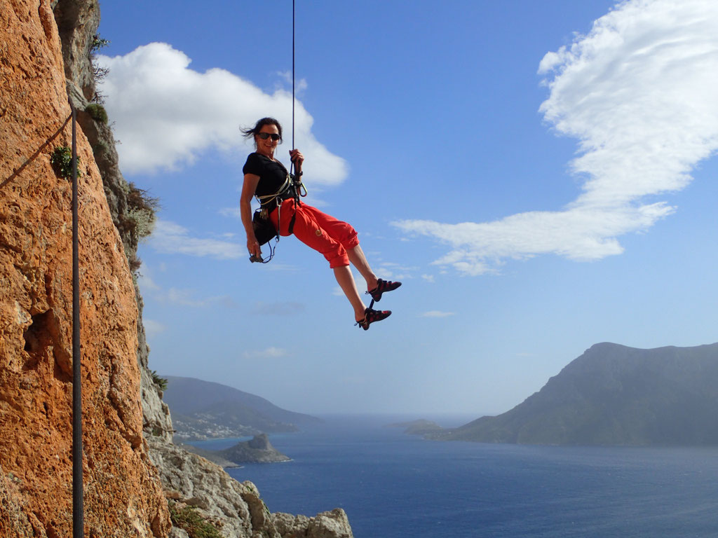 Denise Sigg auf Kalymnos
