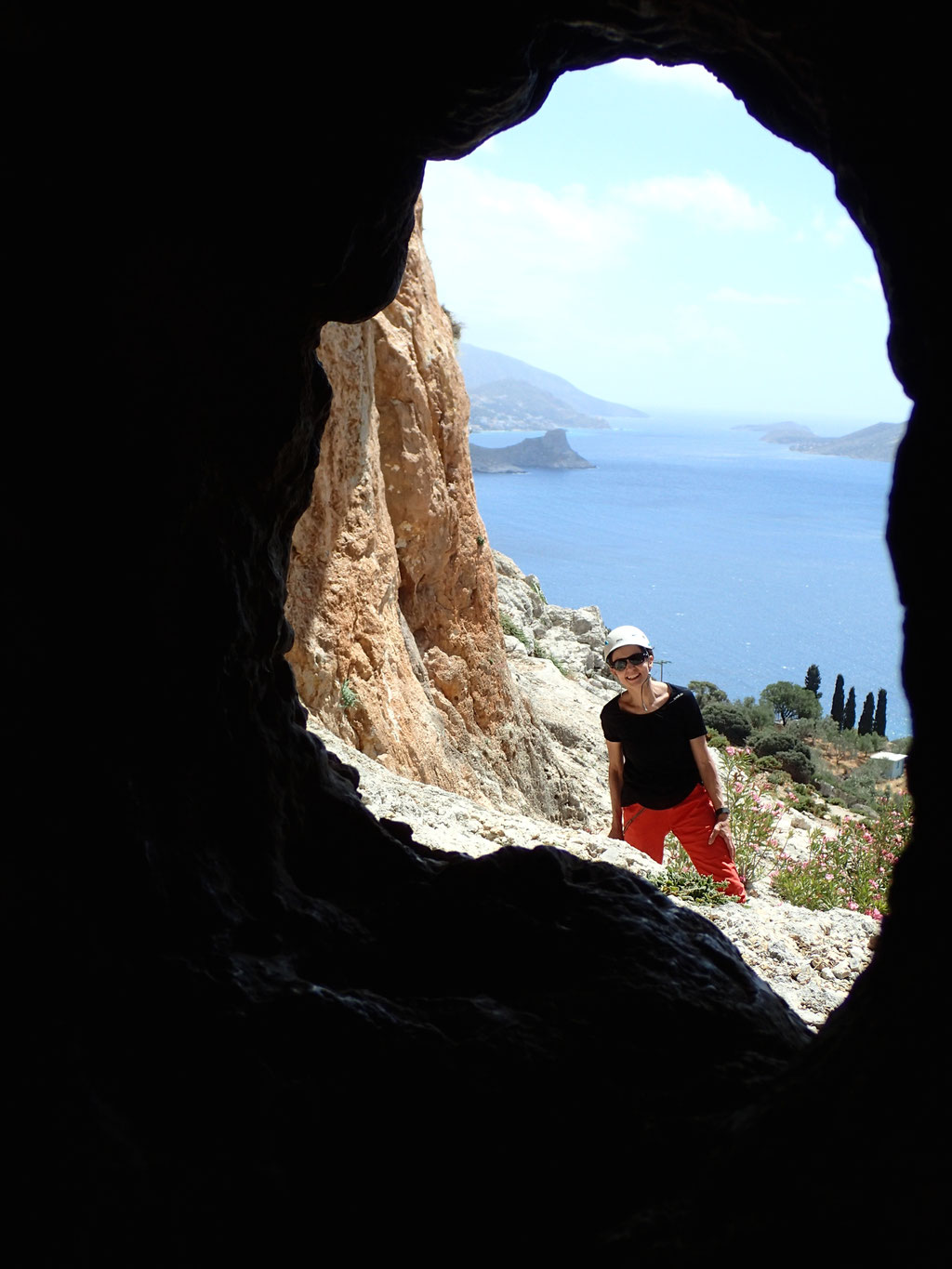 Denise Sigg auf Kalymnos