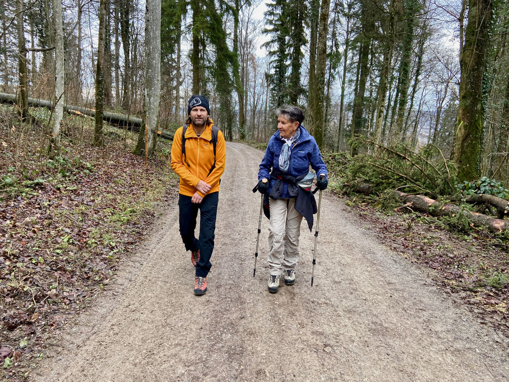 Daniel Fritschi und Rosmarie Fritschi am Uetliberg.