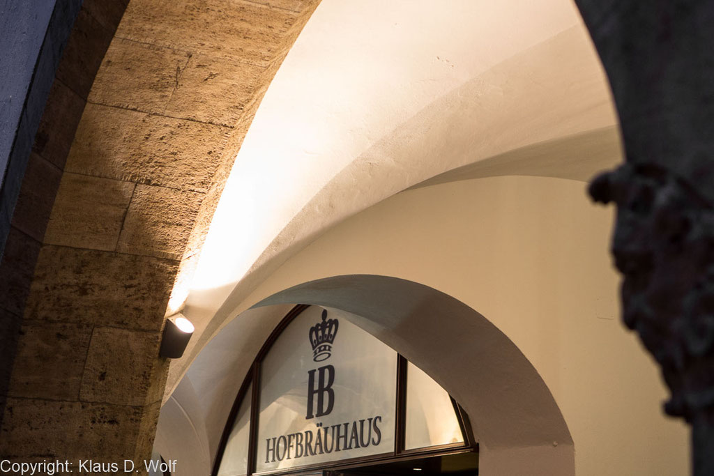 Architekturfotograf München: Detailaufnahme des Hofbräuhauses für Lampada