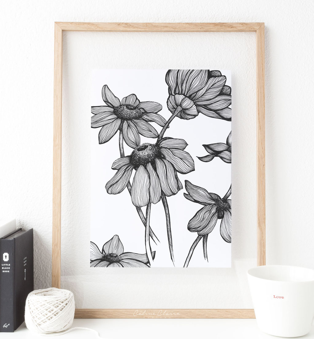 Lineart - Blüten (analog)