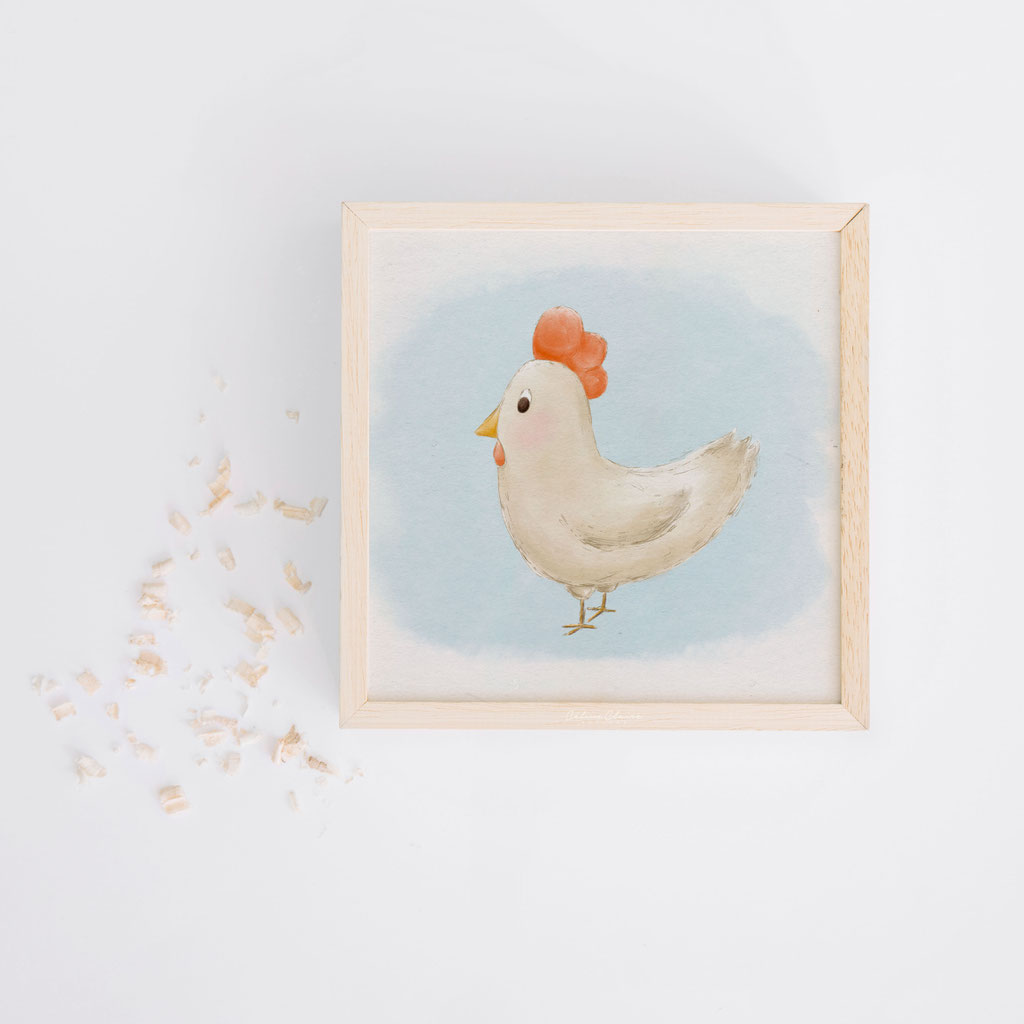 Huhn - Kinderbuch-Illustration (digital, Procreate)