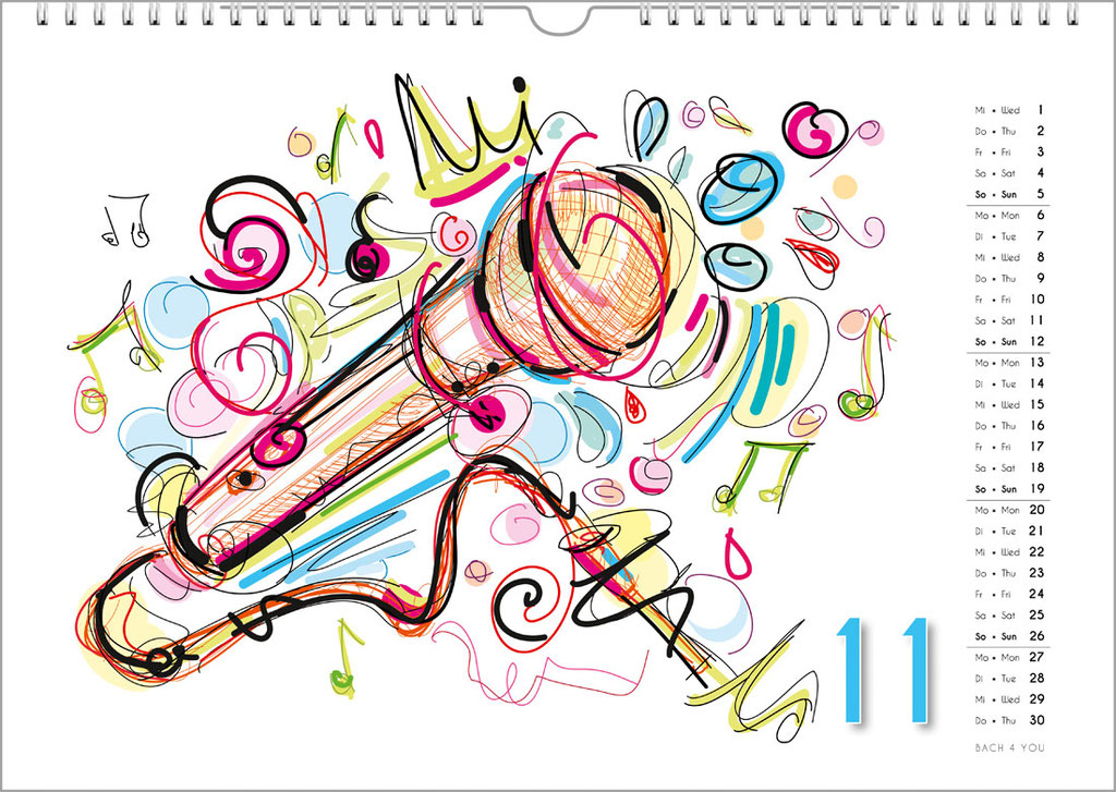 Musikkalender für Erwachsene ... Musikkalender für Kinder.