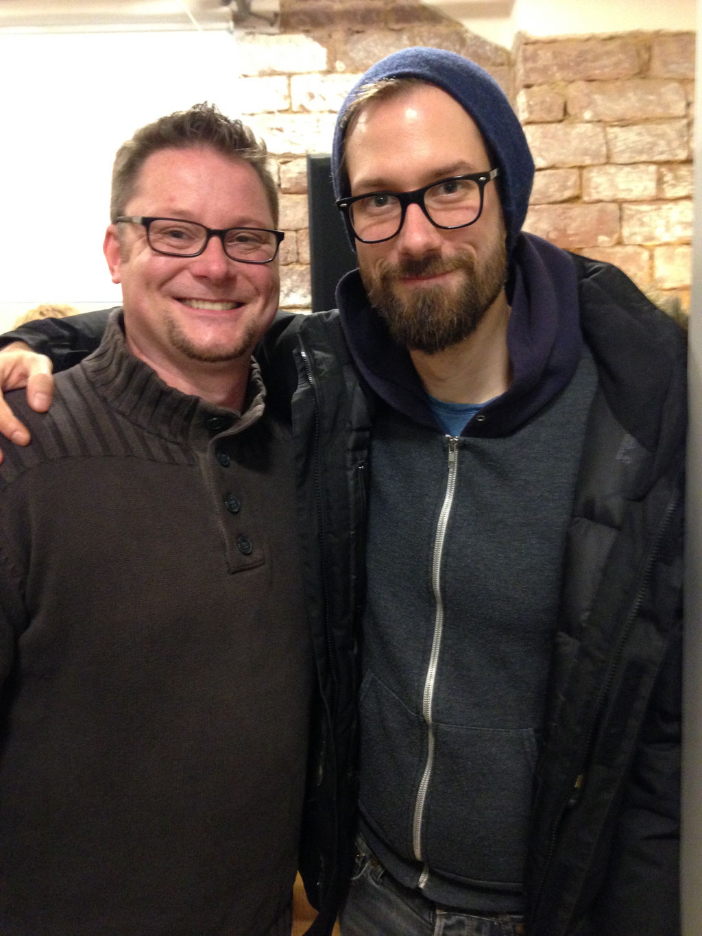 Benny Greb und ich beim Workshop im Online Lesson Studio