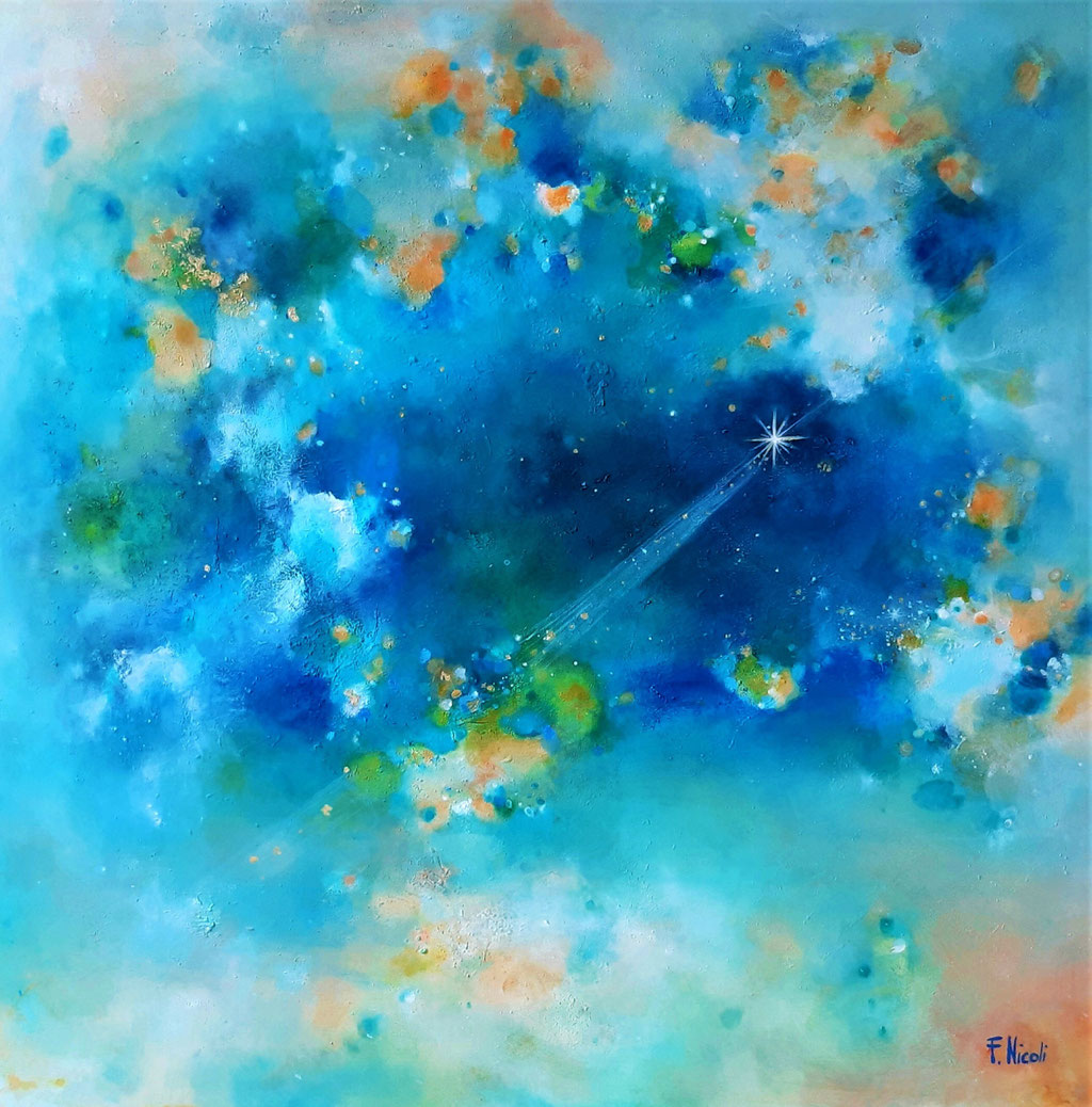 " Sogno" Acrilico su tela 100x100 cm