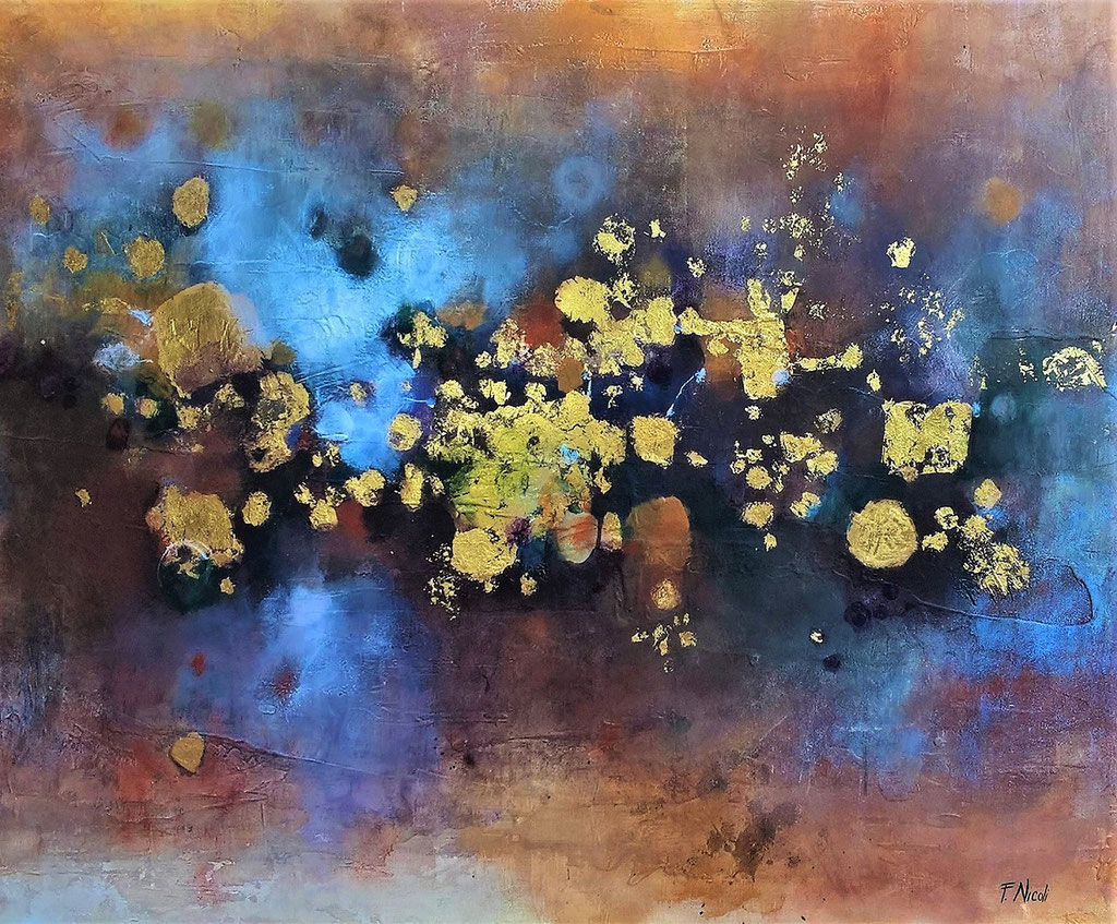" Autunno" Tecnica mista sutela 80x100 cm Collezione Privata