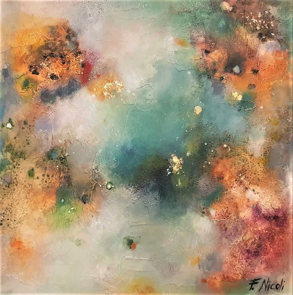 " Leggerezza" Acrilico 40x40 cm Collezione Privata