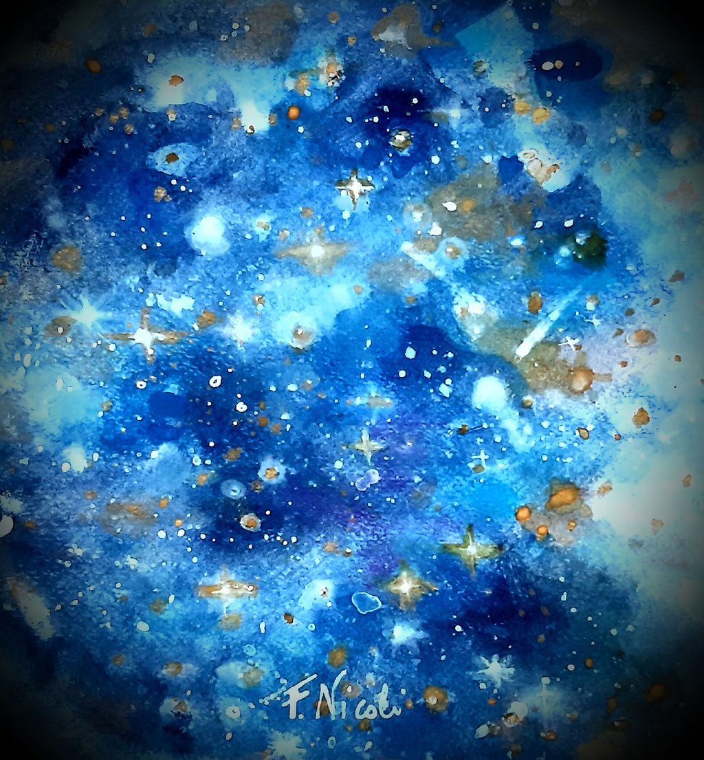 " Mondo " Acrilico su carta 30x30 cm 