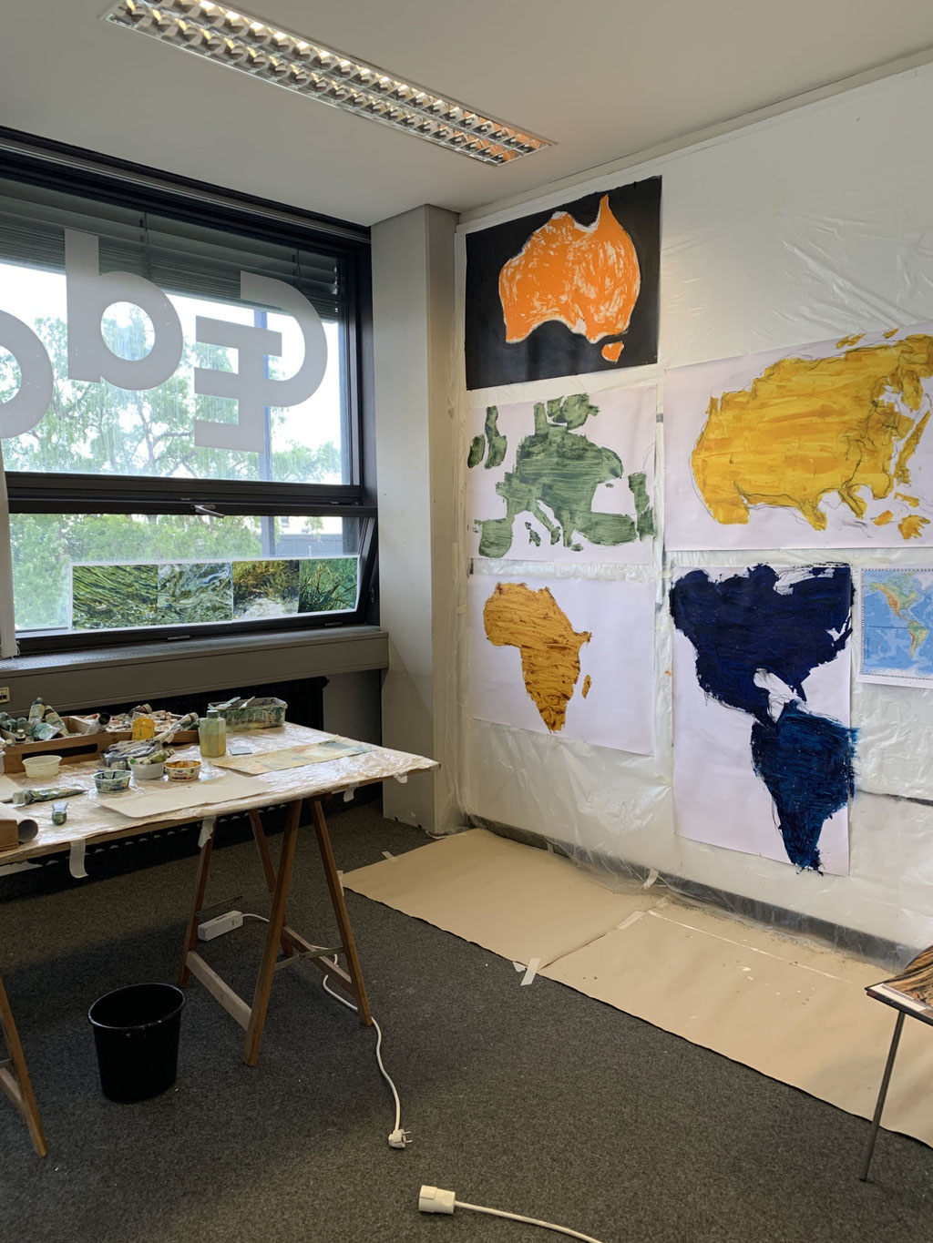 Work in progress: Monika Humm im GEDOKmuc Gastatelier