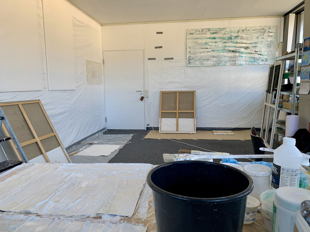 Work in progress: Monika Humm im GEDOKmuc Gastatelier
