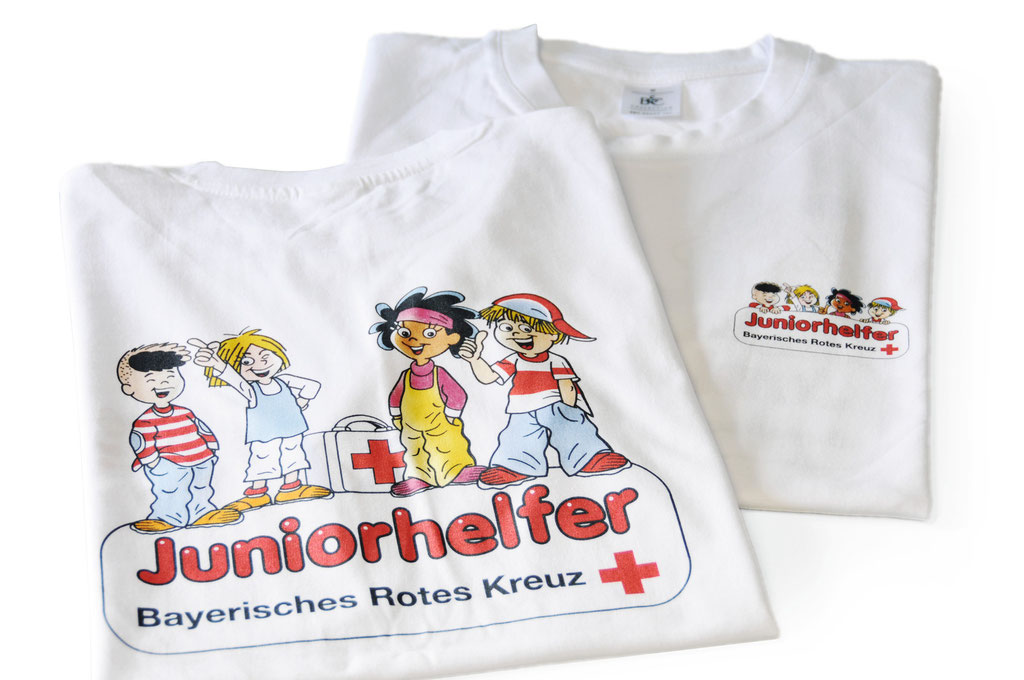 B&C Collection - Kurzarm T-Shirts - Textildruck - BRK Jugendrotkreuz (© WÖRLE medien, Textildruck Würzburg)