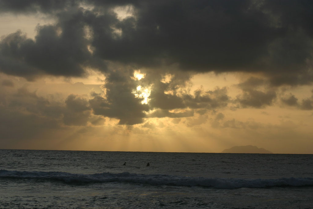 Sunset at Marias Beach in Rincon