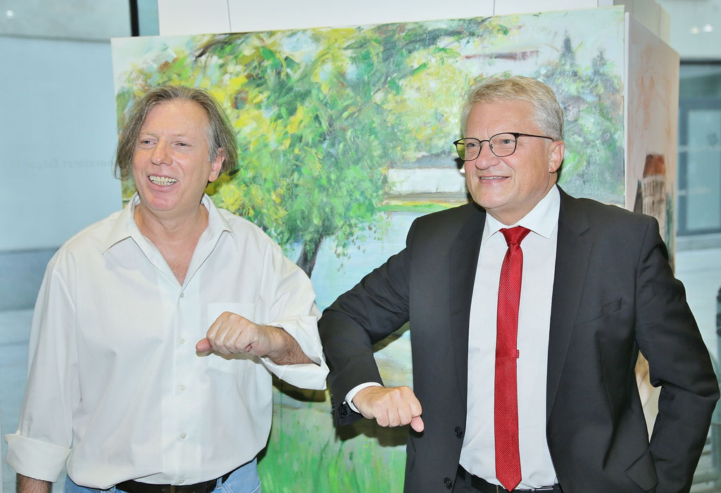 Gazmend Freitag und Bürgermeister Klaus Luger 