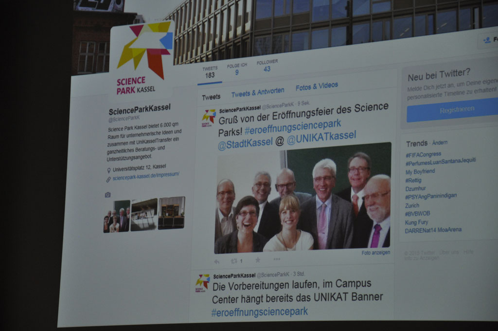 Eröffnungsfeier Science Park Kassel; Foto: Markus Frohme