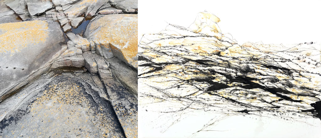Sur le vif 6 - aquarelle, plume et calame - 24x32cm - sur papier Moulin du Roy 300g