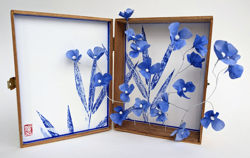 Katinka Bonnema - Henny Mixed Media in sigarenkistje 27 x 17, 5 cm