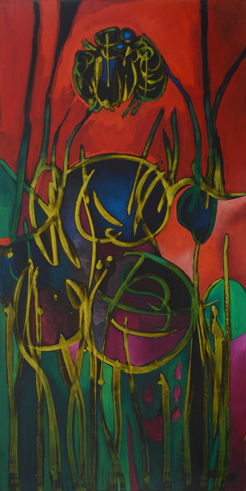 76 x 152 cm, huile sur panneau, 1966