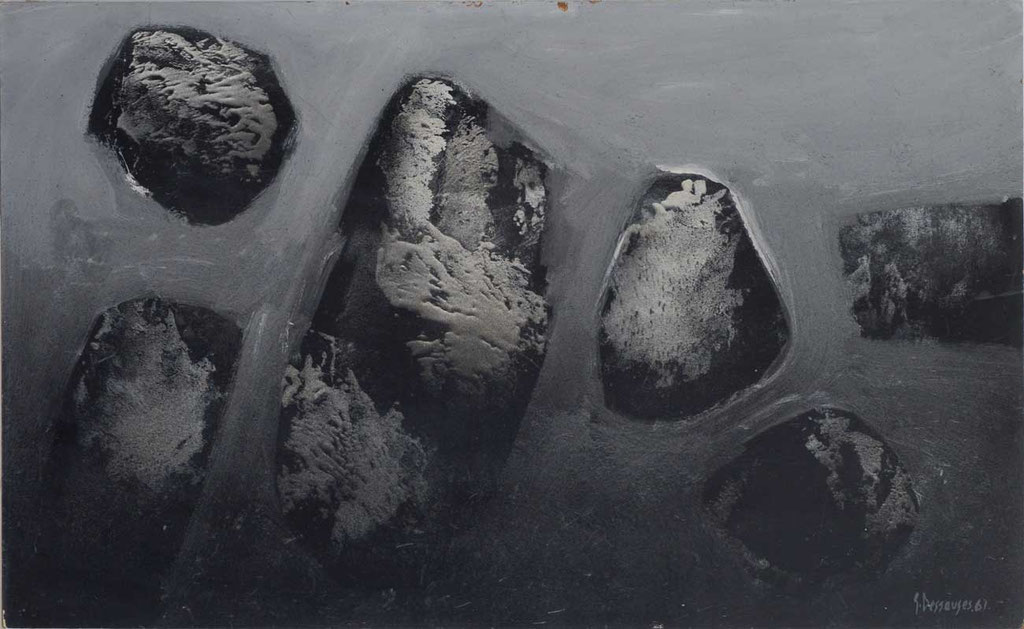 96 x 59 cm, huile sur panneau, 1961