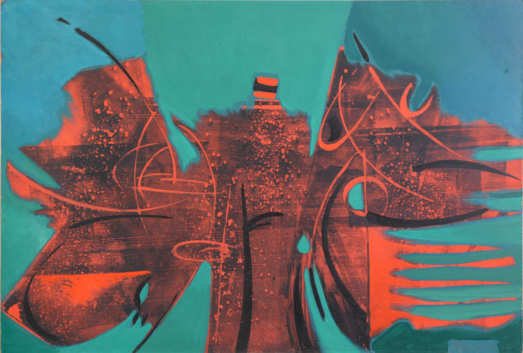 123 x 83 cm, huile sur panneau, 1962