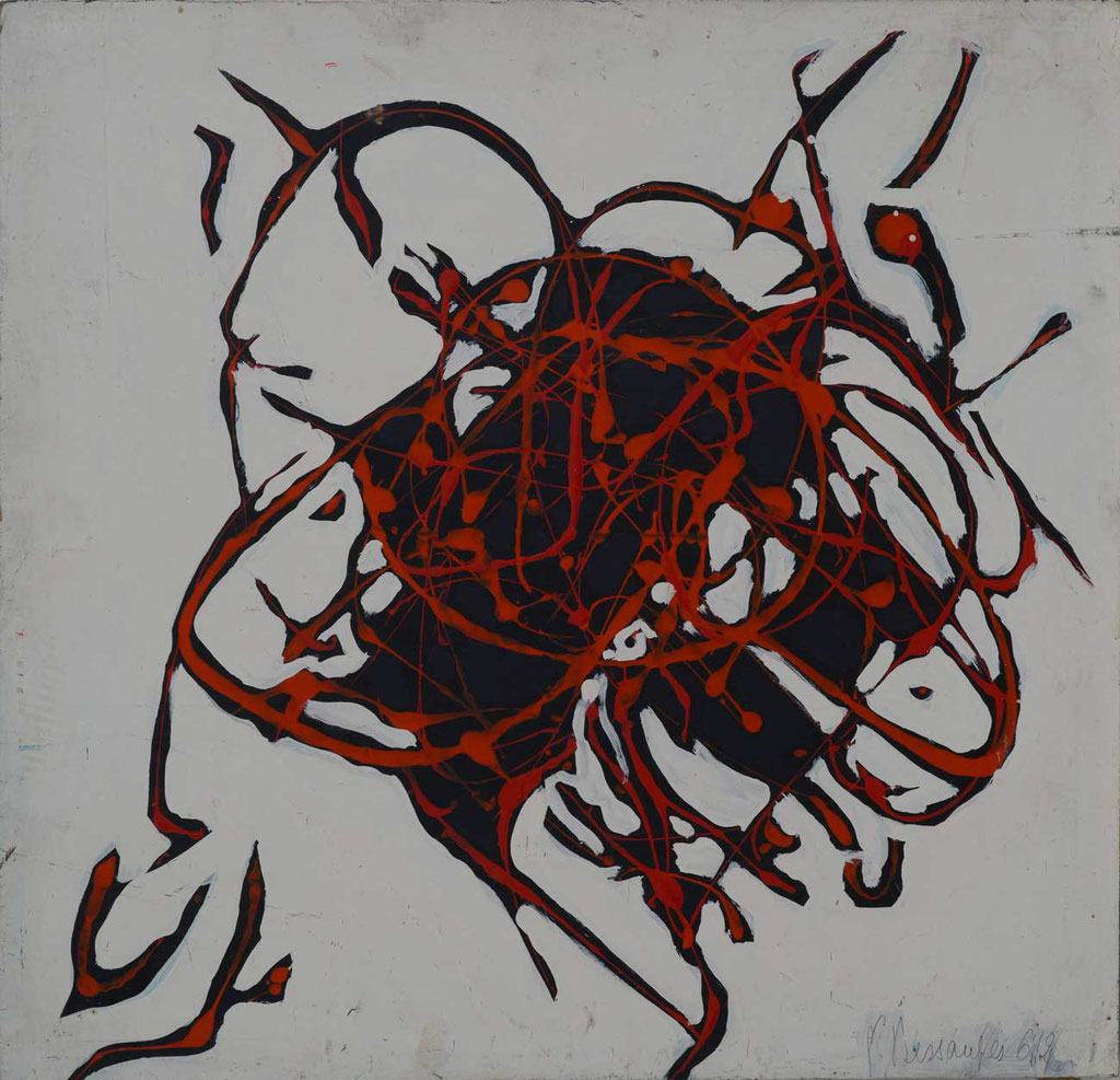 52 x 51 cm, huile sur panneau, 1962